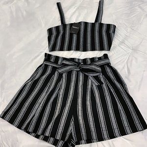 Crop Top And Shorts Set